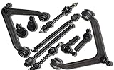 10 Pcs Kit Control Arms Ball Joints Outer & Inner Tie Rod Ends 2WD