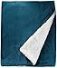 Northpoint Cashmere Velvet Reverse to Cloud Sherpa Throw, Teal
