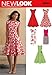 Simplicity New Look U06094A Misses Dresses Sewing Pattern, Red, A (8-10-12-14-16-18)