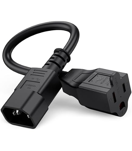 Amazon.com: Prox XC-PEIEC 1' 18 AWG Edison Female to IEC Male