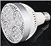 JIAN YA NA LED PAR 30 Light 6000k Daylight White E27 Stardard Screw in Base 35W 25 Degree Bean Angel