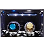 Haier 18-Bottle Dual Zone Curved Door with Smoked Glass Wine Cellar