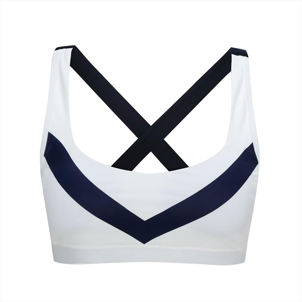 Alxico Women's High Impact Support Sport Yoga Bra Running Jogging Fitness Exercise Pad Racer Crop Top Vest Comfort Shapewear Aerobics Dance Vest