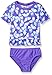 Osh Kosh Girls' Butterfly Peplum Short Sleeve Rash Guard Set