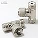 Ancable UHF PL-259 Male to 2 UHF PL-259 Female Triple T Shape RF Coaxial Splitter Adapter Connector for CB Ham Radio Antenna Pack of 2