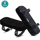 Chair Armrest Pads and Memory Foam Elbow Pillow for Forearm Pressure Relief,Universal Chair Arm Cover,2 Piece Set