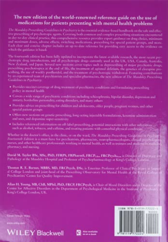 The Maudsley Prescribing Guidelines in Psychiatry (The Maudsley Prescribing Guidelines Series)