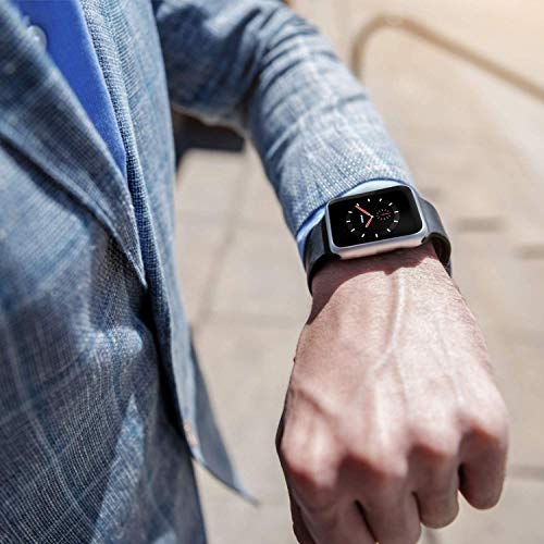 VATI Sport Band Compatible for Apple Watch Band 38mm 40mm, 6-Pack Soft Silicone Sport Strap Replacement Bands Compatible with 2019 Apple Watch Series 5, iWatch 4/3/2/1, 38MM 40MM S/M