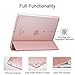 ESR Yippee Trifold Smart Case for iPad Pro 9.7, Lightweight Smart Cover with Auto Sleep/Wake, Microfiber Lining, Hard Back Cover for iPad Pro 9.7(Released in 2017), Rose Gold