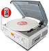BOYTONE BT37WTC WHITE AM FM CASSETTE TURNTABLE 3 SPEED LCD