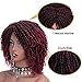 AISI QUEENS Short Dreadlock Curly Wigs for Black Women Braided Wigs African American Wig Heat Resistant Synthetic Twist Wig