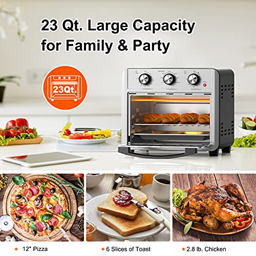 Willz 6in1 Air Fryer Toaster Oven, Countertop Convection Oven Combo