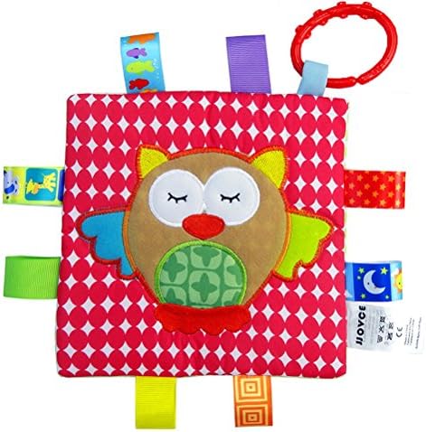 Handmade Teething Cloths (1-Pack) by LASLU — Baby Teething Toys / Teething Blanket — Infant &amp; Baby Toys ( Owl )
