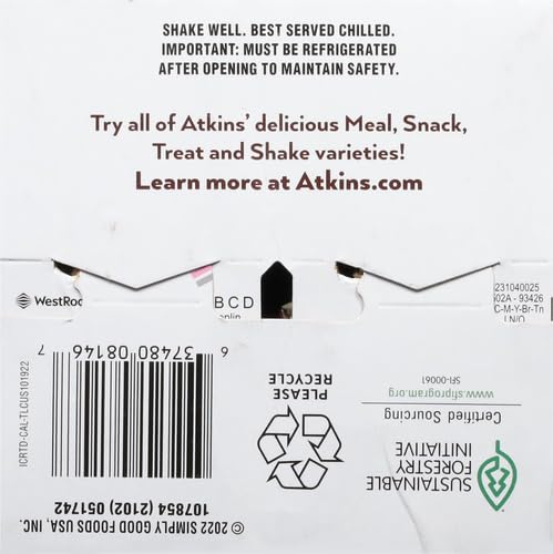 ATKINS ATKINS ICED COFFEE CAFE AU LAIT PROTEIN SHAKE. (4 SHAKES)