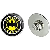 Justice League Batman Athletic Logo Metal 1.1" Tie Tack Hat Lapel Pin Pinback