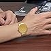 WWOOR Men's Ultra Thin Mesh Band Stainless Steel Watches Male Elite Sports Date Wrist Watch Gold
