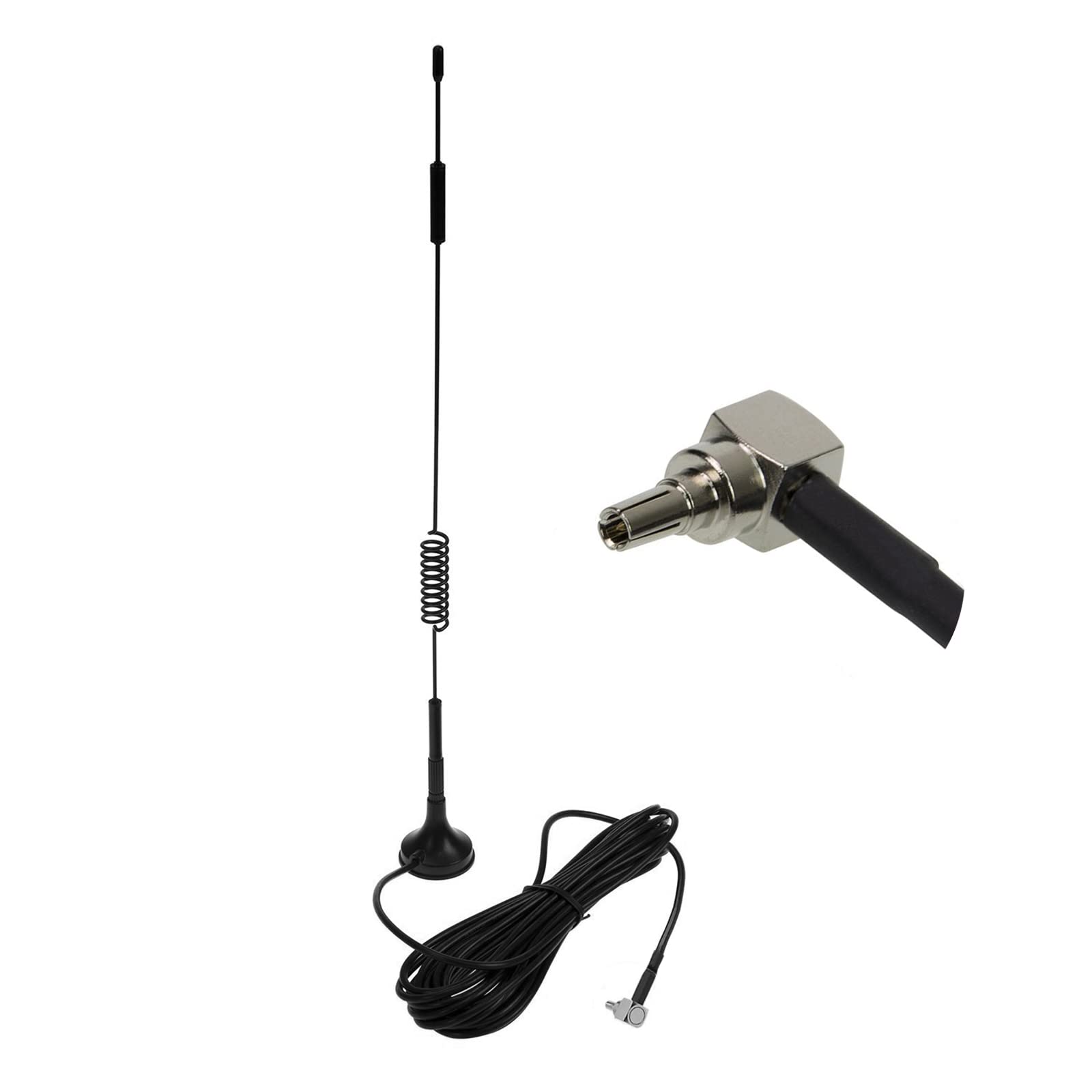 4G LTE Antenna, CRC9 12dBi Mimo External Antenna with Megnetic Base 3M Cable for Network Card WLAN Router Aircard Router USB Modem