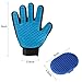 Aivituvin Pet Grooming Glove Dog Brush Compatible Dog & Cat,Horse with Short & Long Hair-Deshedding Gloves-Rubber Massage Tips Hair Remover Mitt with Five Finger Design-Double Side Use