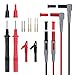 Proster 12 in 1 Multimeter Probe Test Lead Kit with Alligator Clips Replaceable Automotive Multimeter Leads Clamp Meter Leads Electronic Multimeter Test Leads