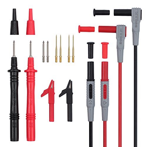 Proster 12 in 1 Multimeter Probe Test Lead Kit with Alligator Clips Replaceable Automotive Multimeter Leads Clamp Meter Leads Electronic Multimeter Test Leads - Thumbnail 6
