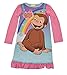 Curious George Little Girls Long Sleeve Nightgown Pajamas (3T, Rainbow Pink)