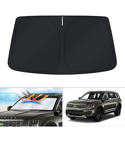 T TGBROS Windshield Sunshade For Ford F-150 2015–2020 – Heat Blocking, Foldable - View #8