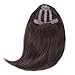 Clip in Bangs Human Hair KNITTING One Piece 100% Real Human Hair Side Swept Clip in Fringe Bangs Hair Extensions