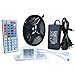 SINOU 5-Meter Waterproof Flexible Color Changing RGB SMD 5050 300 LEDs Light Strip Kit with 44 Keys IR Remote Controller,Control Box for Home Decorative