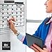 Magnetic Dry Erase Calendar for Refrigerator [17x12] & Weekly Magnetic Calendar | Monthly Whiteboard Wall Calendar and Fridge Board Planner | Dry Erase Markers & Eraser | 2019 Home or Office