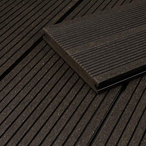 HORI® WPC-Terrassendiele Bali Anthrazit Massivdiele I Komplettset inkl. 40x60 mm Unterkonstruktion & Clips I Fläche: 1… – Bild 3