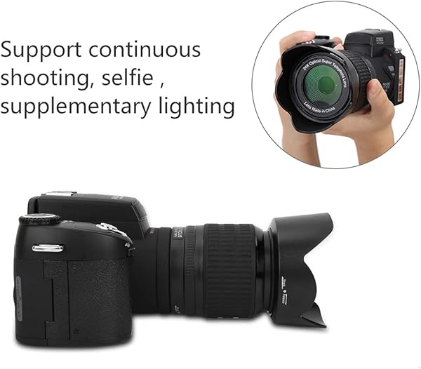 Pissente Digital Camera 3 Lens 1080P 30fps FHD Video Shooting for Digital Camera