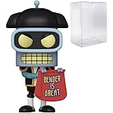 POP TV: Futurama - Matador Bender Funko Vinyl Figure (Bundled with Compatible Box Protector Case), Multicolor, 3.75 inches
