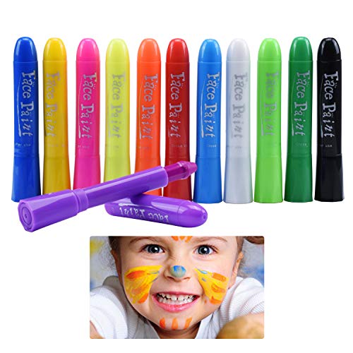 Keello Face Painting Crayons All 12 Colors Face Pen Body Paint Simple Washing No eBay