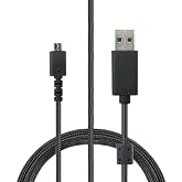 NoirVogel USB Charging Cable (6 feet), Braided Nylon, Replacement for Logitech G502 Lightspeed Wireless Gaming Mouse / G915 RGB TKL Wireless Keyboard, USB to Micro