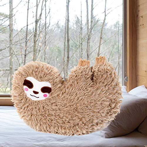 fuzzy sloth pillow
