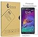Galaxy Note 4, Fenix Surface Hardness Clear Transparency Real Glass Screen Protector with **Oleophobic Coating** for Samsung Galaxy Note 4