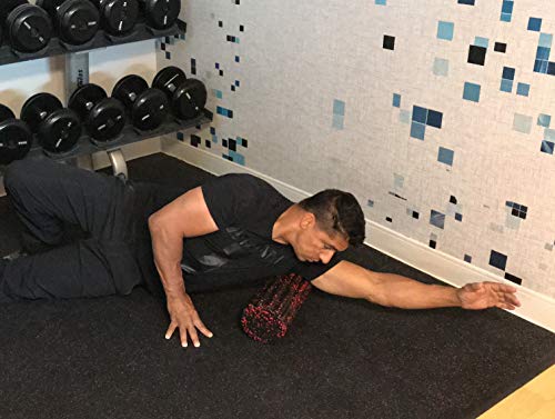 WODFitters Foam Roller with Dual Surface for Effective Trigger Point Massage and Muscle Recovery Even After The Toughest Exercises, Workouts and WODs - with Free Carrying Bag - Thumbnail 4