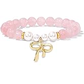 GolbalJew Healing Bracelet For Women Anxiety Beaded Bracelets Jewelry Healing Stone Crystal Bracelet Stress Relief Yoga Beads Chakra Bracelets Gifts For Women pink