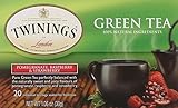 Twinings Green Tea Bags, Pomegranate, Raspberry and Strawberry, 20 Count