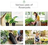 KAHEIGN 50Pcs 15 cm Plastic Plant Pots Seed Starting Nursery Nursery Pots Black view 7