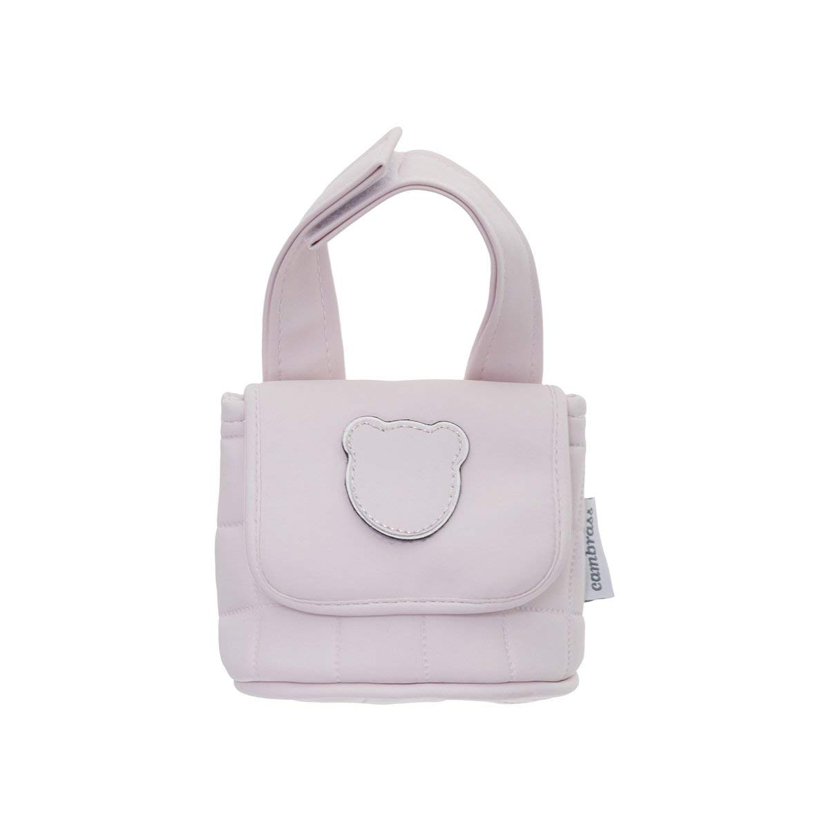 Cambrass Pacifier Holder, 7 x 10 x 9 cm, Gofre Pink