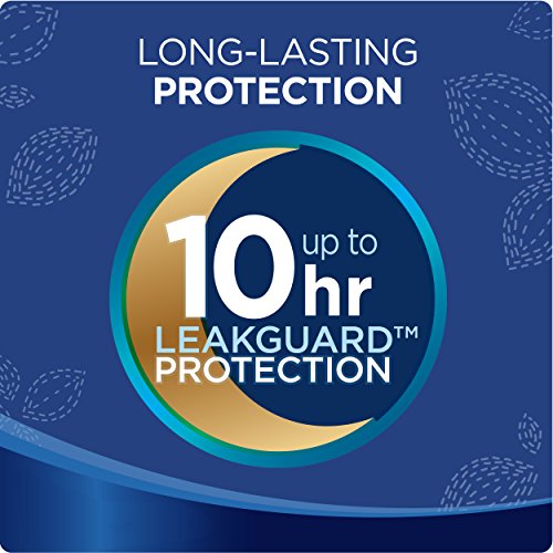 Always Maxi Size 5 Feminine Overnight Pads with Wings, Super Absorbency, Unscented, 20 Count (Packaging May Vary)