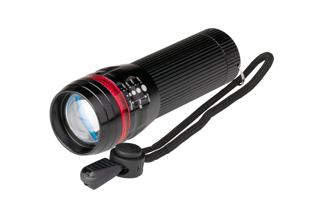 Poly Pool Portable LED Flashlight, Aluminum, Black