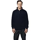 AFC Men's 1/4 Zip Pullover Suede Fleece Sweatshirt Seam pockets 2X 3X 4X