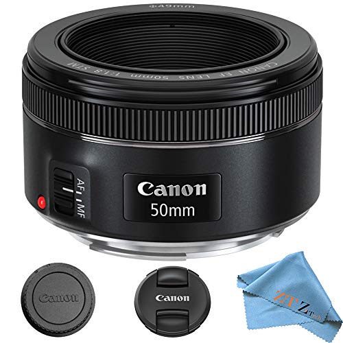 Canon EF 50mm f/1.8 STM Prime Lens ZeeTech Package (Cloth Only)