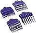 Andis 01410 Master Dual Magnet Small 5-Comb Set designed for MBA, MC-2, ML, PM-1 and PM-4, Purple primary