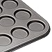 MasterClass KCMCHB82 Macaron Baking Tray/Whoopie Pie Tin with PFOA Non Stick, 24 Holes, Robust 1 mm Carbon Steel, 35 x 27 cm, Grey