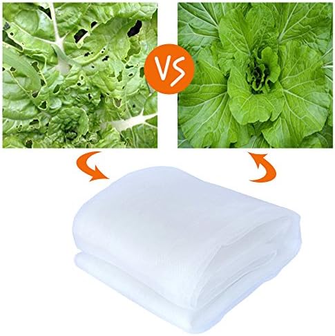 Originline Garden Netting Bug Mosquito Barrier Insect Screen Mesh Net, 8x10ft, White