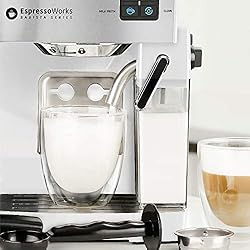 Espresso & Cappuccino Maker- 19 Bar Pump, 10 Pc