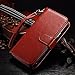 Note 4 Case, Galaxy Note 4 Case, Joopapa Galaxy Note 4 Wallet Case,Pu Leather Case Magnet Wallet Credit Card Holder Flip Cover Case Built-in 9 Card Slots & Stand Case for Samsung Galaxy Note 4 (Brown)